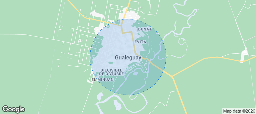 Gualeguay Airbnb map